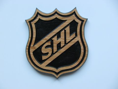 Wooden sign Sauve Hockey League
